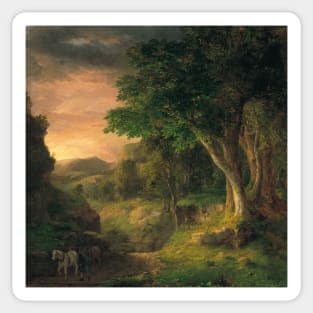 In the Berkshires by George Inness Sticker